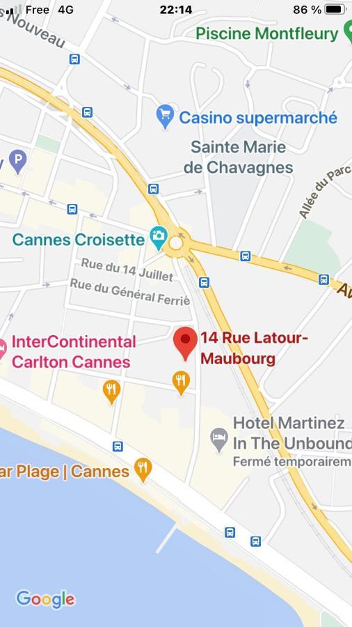 Croisette Martinez, Terrasse Lejlighed Cannes Eksteriør billede